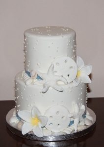 Mini Starfish Beach Wedding Cake