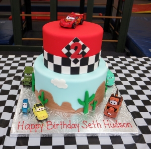cars 2nd birthday cake
